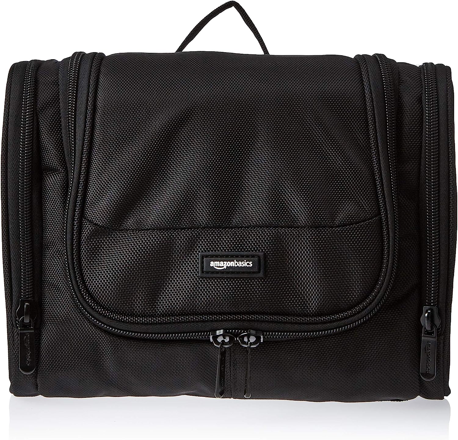 Basics Hanging, Travel Toiletry Bag Organizer, Shower Dopp Kit, Black - Image 1